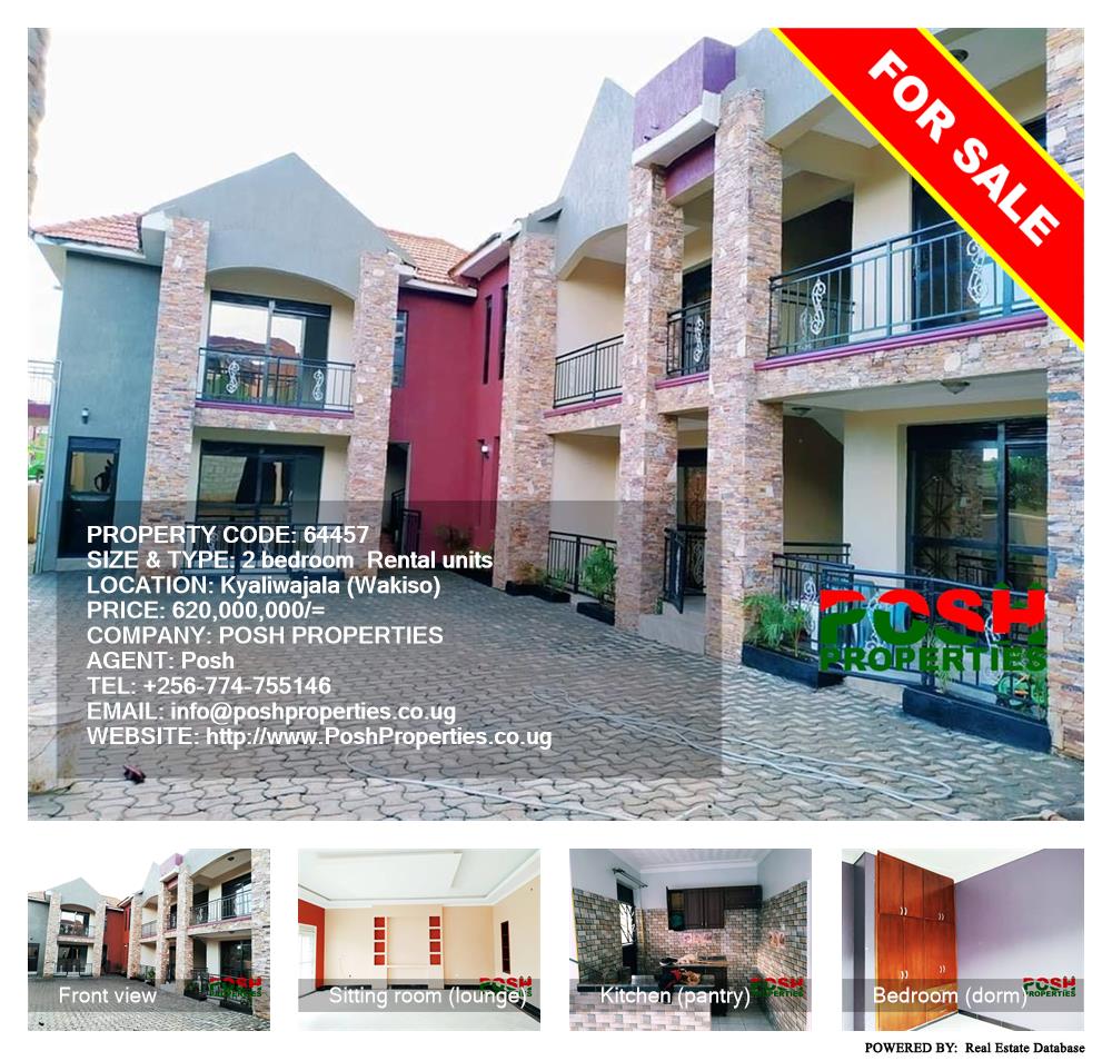 2 bedroom Rental units  for sale in Kyaliwajjala Wakiso Uganda, code: 64457