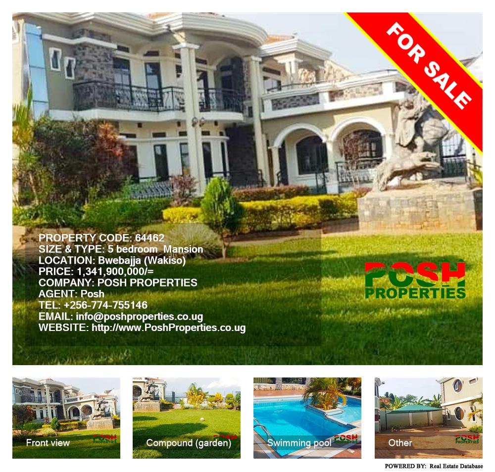 5 bedroom Mansion  for sale in Bwebajja Wakiso Uganda, code: 64462