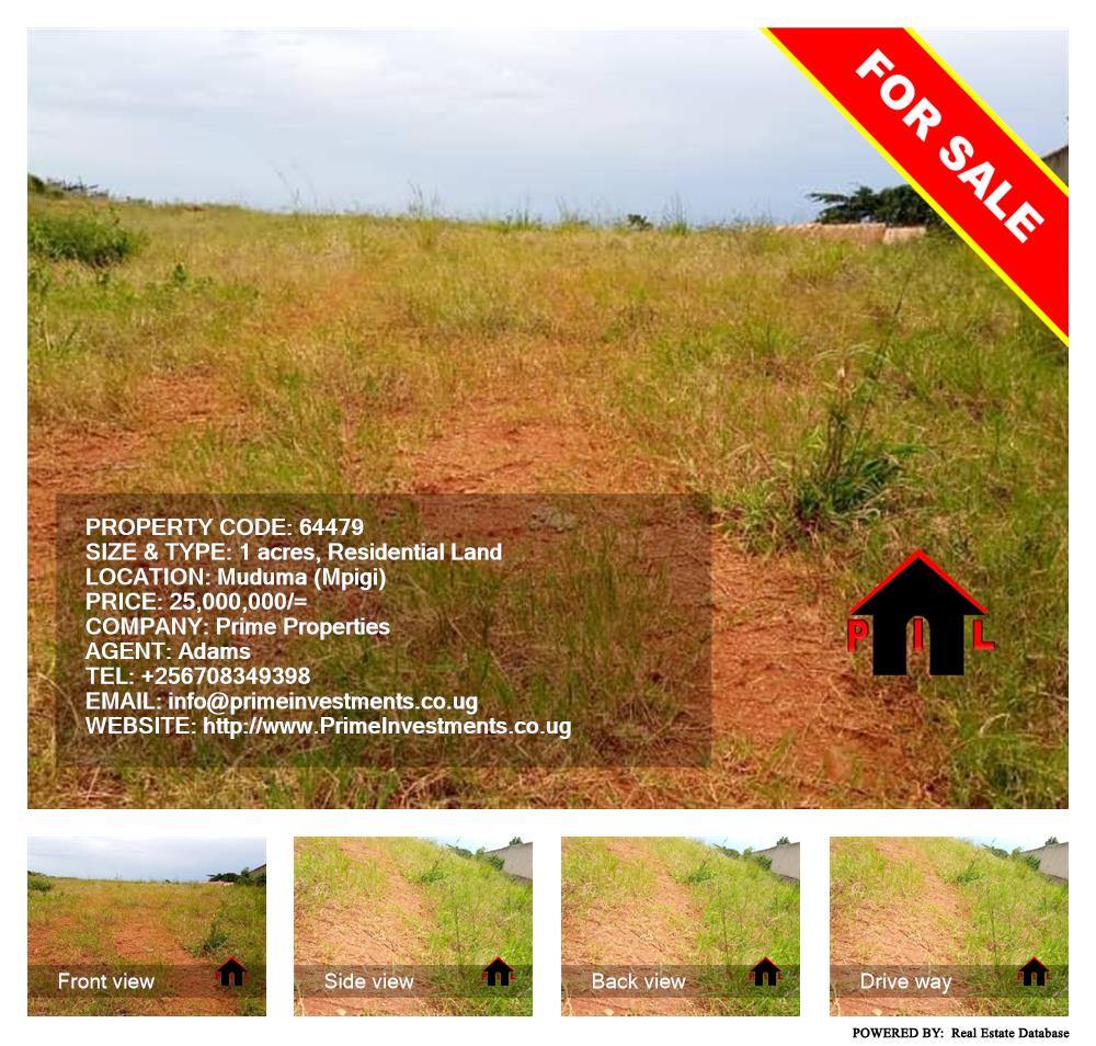 Residential Land  for sale in Muduuma Mpigi Uganda, code: 64479