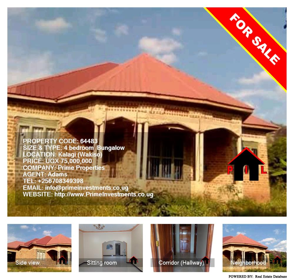 4 bedroom Bungalow  for sale in Kalagi Wakiso Uganda, code: 64483