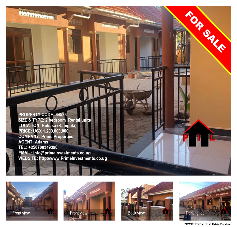 2 bedroom Rental units  for sale in Bukasa Kampala Uganda, code: 64523
