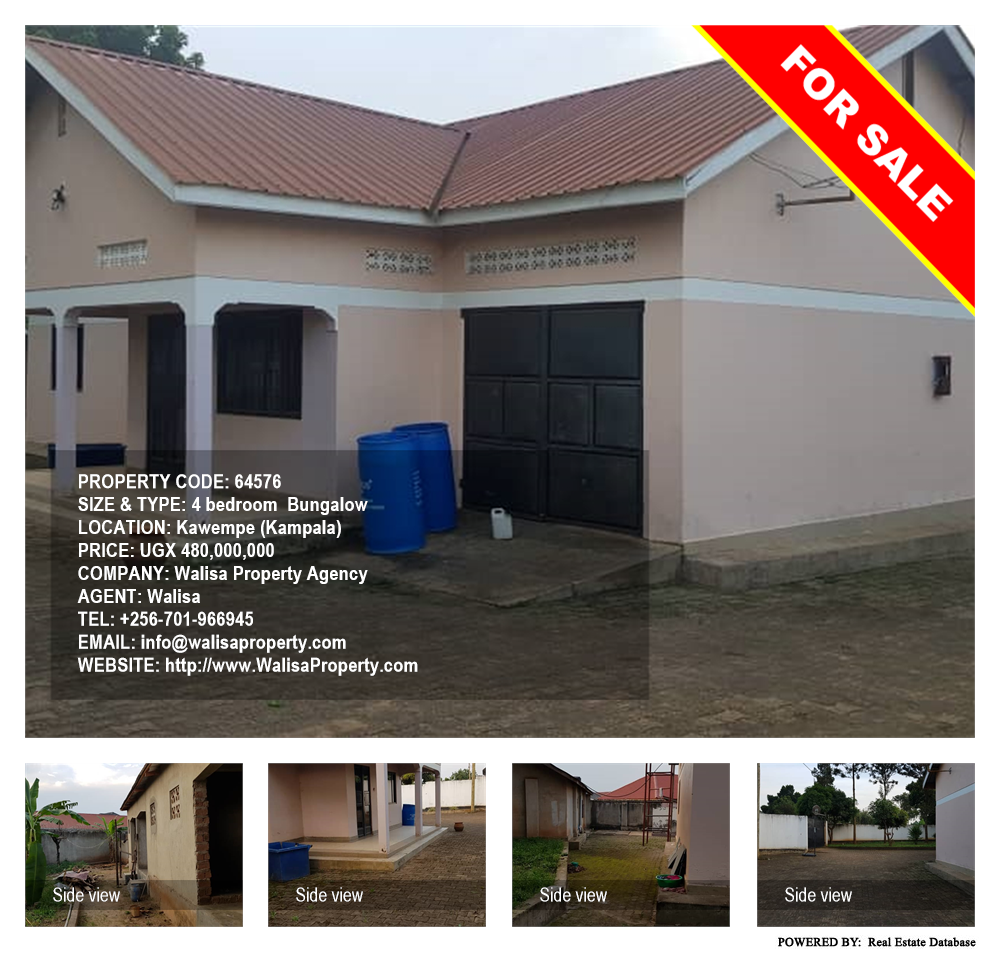 4 bedroom Bungalow  for sale in Kawempe Kampala Uganda, code: 64576