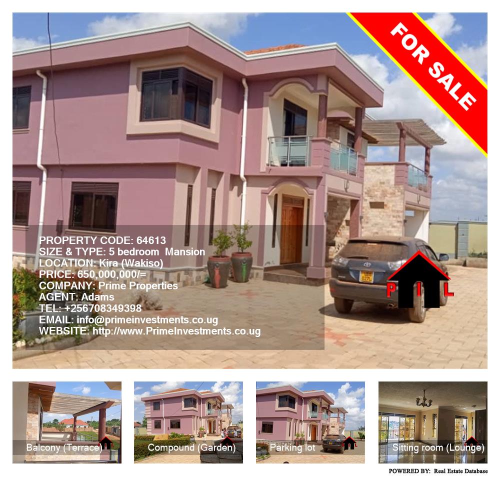 5 bedroom Mansion  for sale in Kira Wakiso Uganda, code: 64613