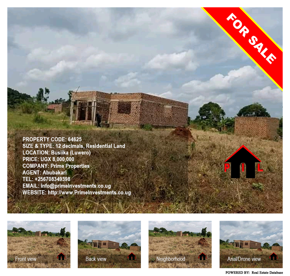 Residential Land  for sale in Busiika Luweero Uganda, code: 64625
