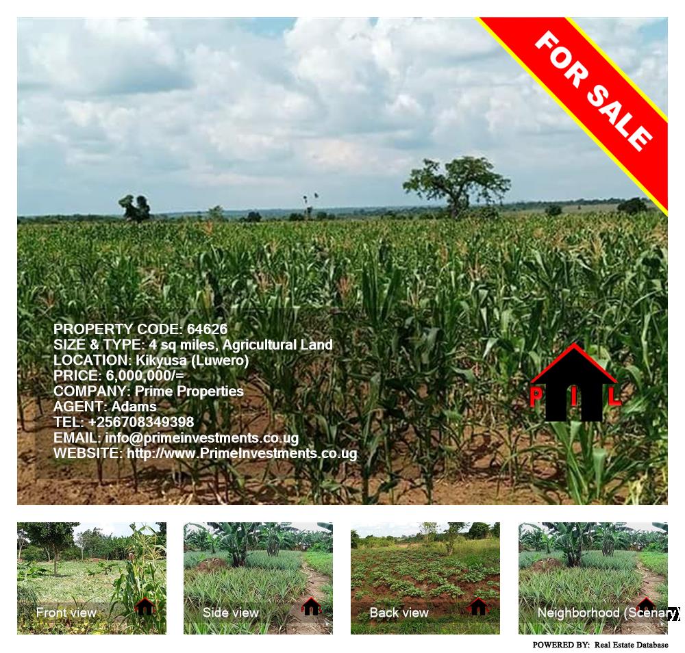 Agricultural Land  for sale in Kikyuusa Luweero Uganda, code: 64626