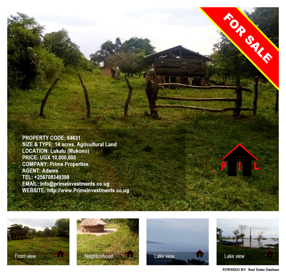 Agricultural Land  for sale in Lukalu Mukono Uganda, code: 64631