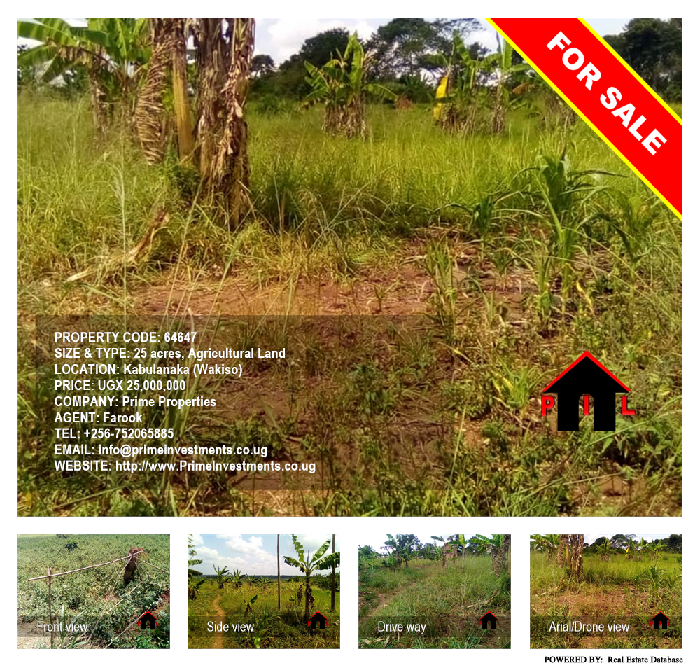 Agricultural Land  for sale in Kabulanaka Wakiso Uganda, code: 64647