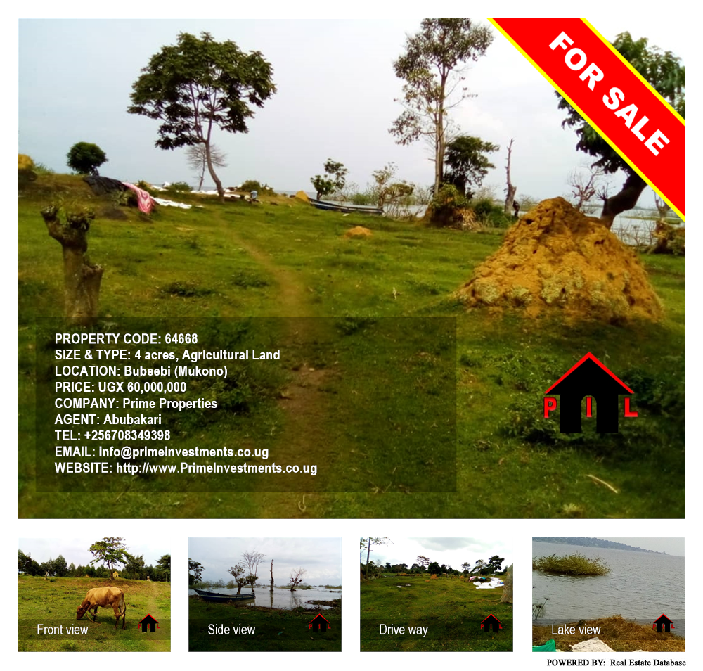 Agricultural Land  for sale in Bubeebi Mukono Uganda, code: 64668