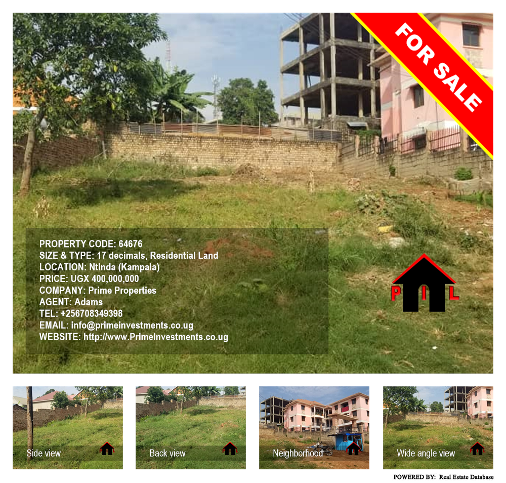 Residential Land  for sale in Ntinda Kampala Uganda, code: 64676