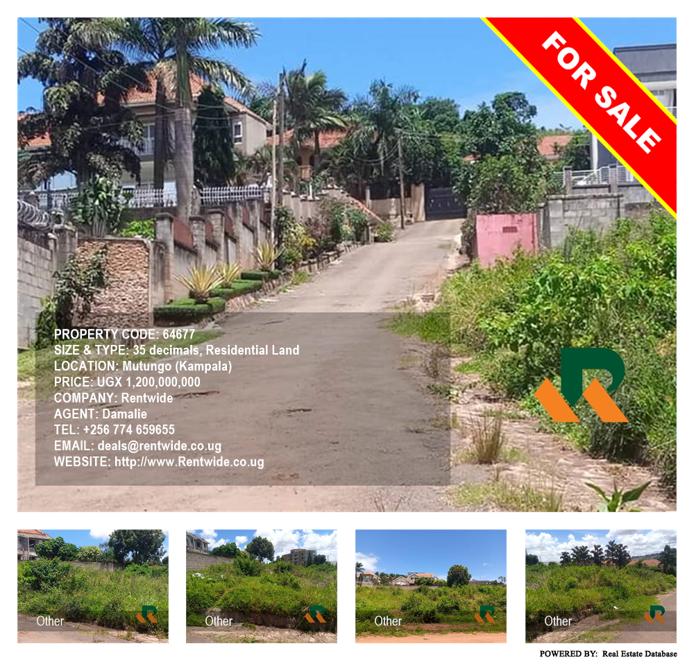 Residential Land  for sale in Mutungo Kampala Uganda, code: 64677