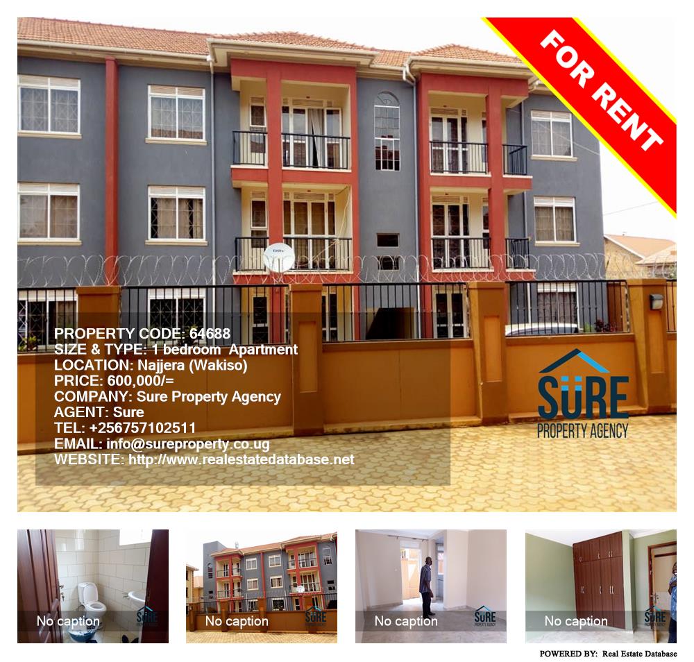 1 bedroom Apartment  for rent in Najjera Wakiso Uganda, code: 64688