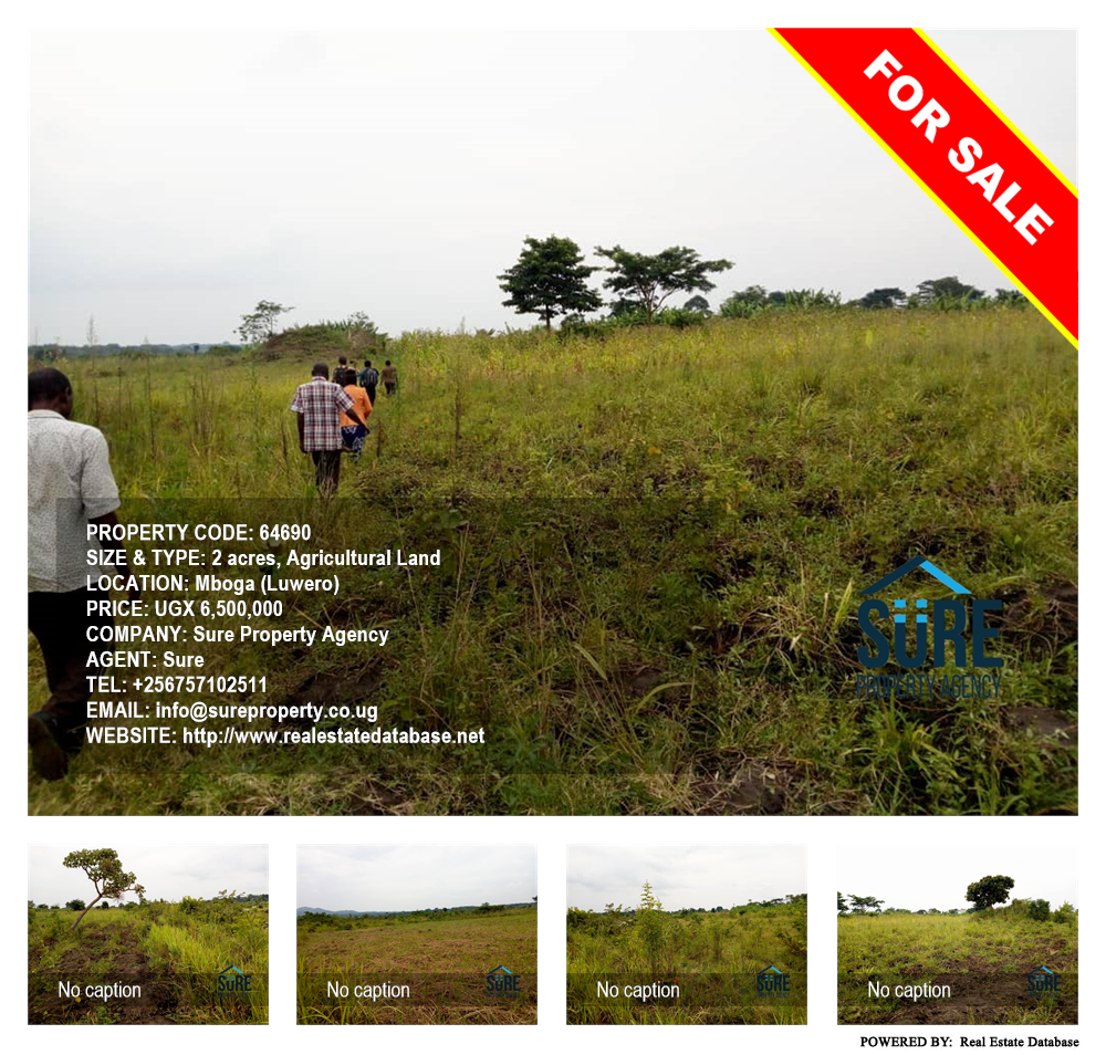 Agricultural Land  for sale in Mboga Luweero Uganda, code: 64690