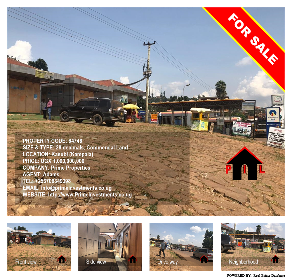 Commercial Land  for sale in Kasubi Kampala Uganda, code: 64746