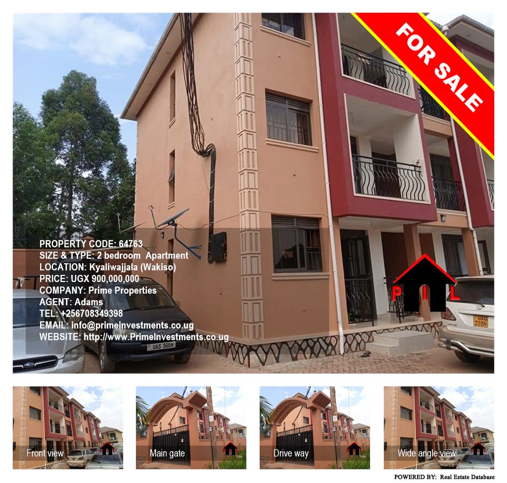 2 bedroom Apartment  for sale in Kyaliwajjala Wakiso Uganda, code: 64763