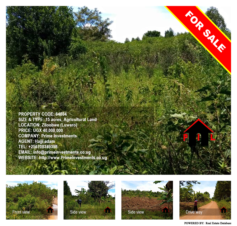 Agricultural Land  for sale in Ziloobwe Luweero Uganda, code: 64804