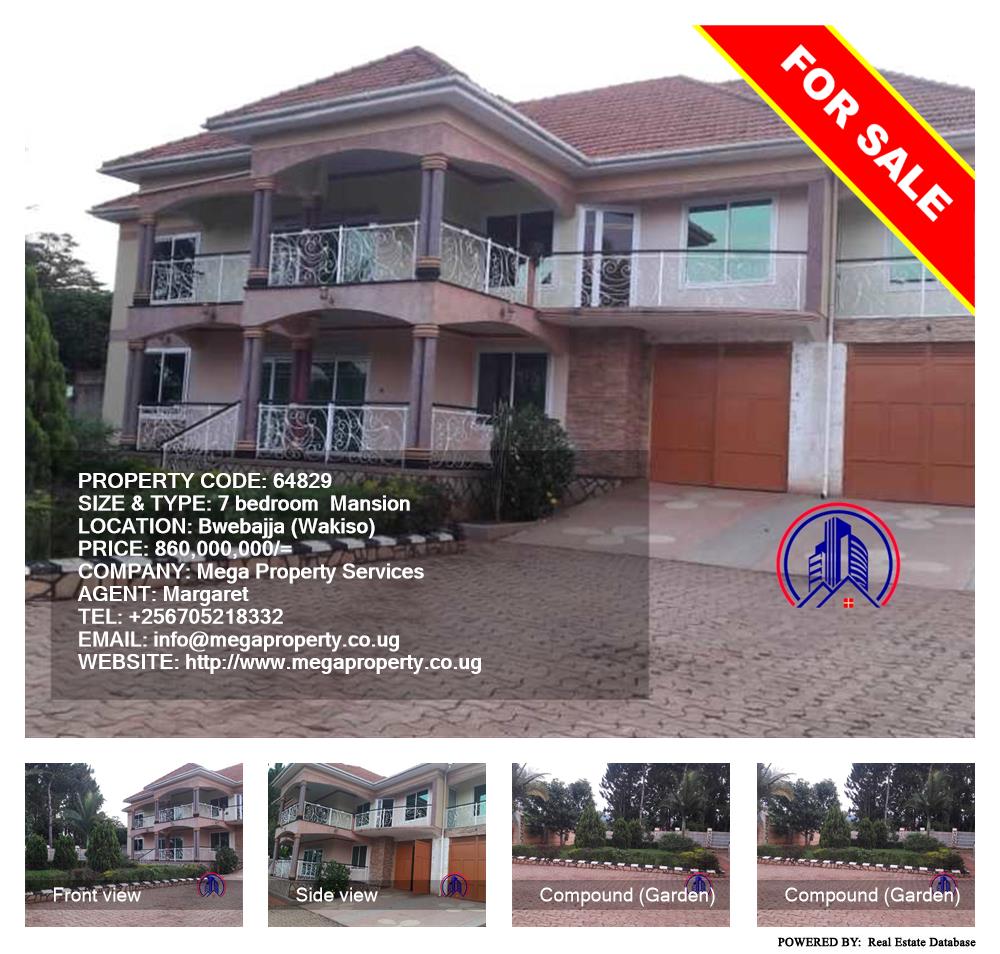 7 bedroom Mansion  for sale in Bwebajja Wakiso Uganda, code: 64829