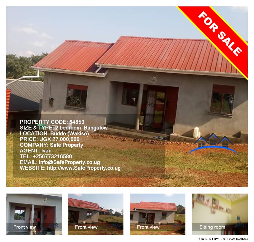 2 bedroom Bungalow  for sale in Buddo Wakiso Uganda, code: 64853