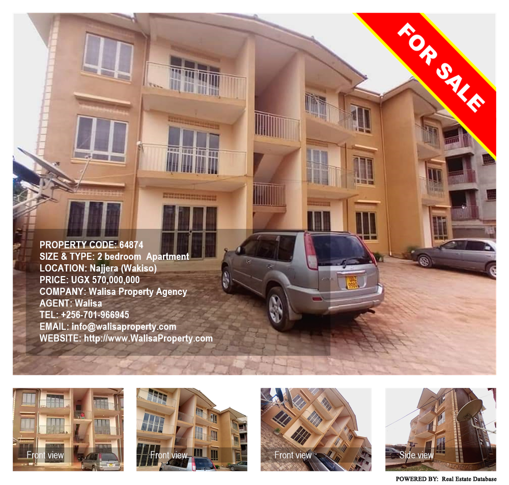 2 bedroom Apartment  for sale in Najjera Wakiso Uganda, code: 64874