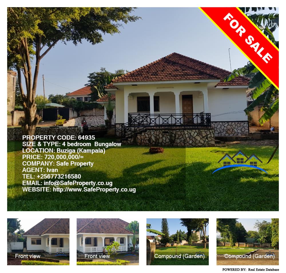 4 bedroom Bungalow  for sale in Buziga Kampala Uganda, code: 64935