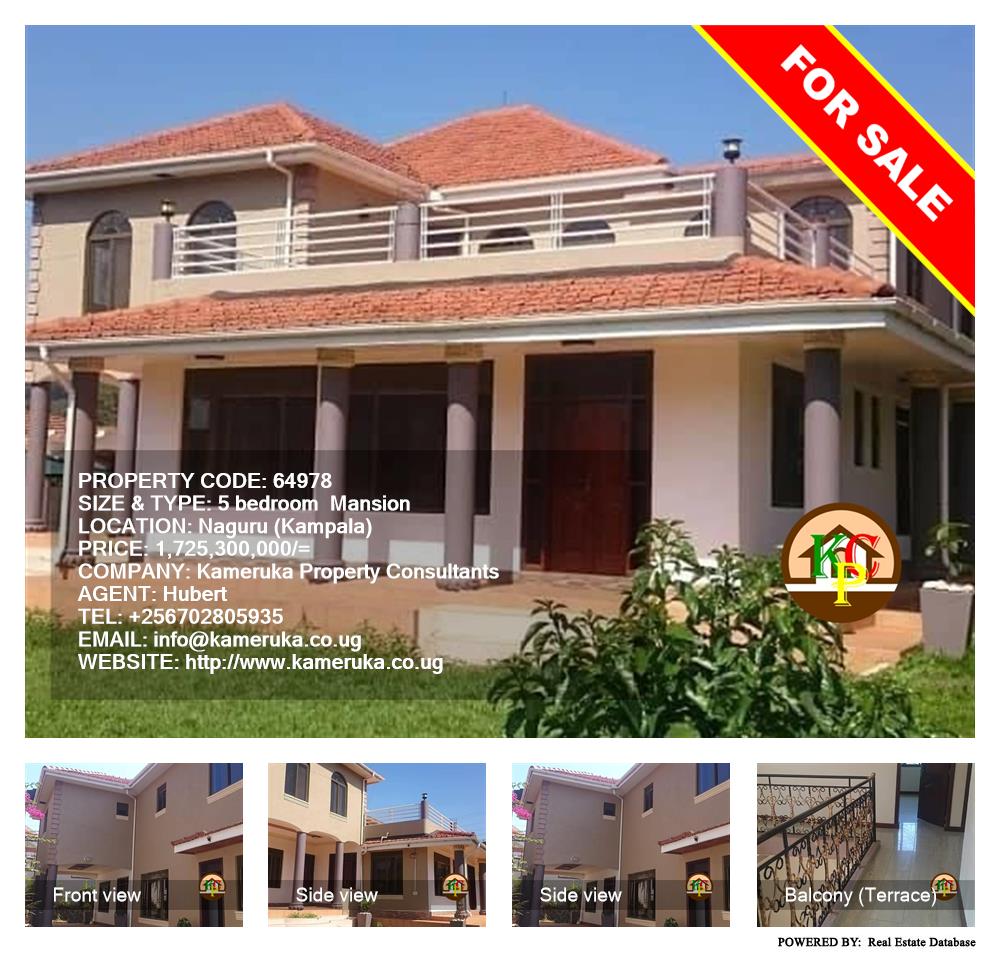 5 bedroom Mansion  for sale in Naguru Kampala Uganda, code: 64978
