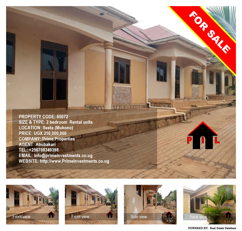 2 bedroom Rental units  for sale in Seeta Mukono Uganda, code: 65072