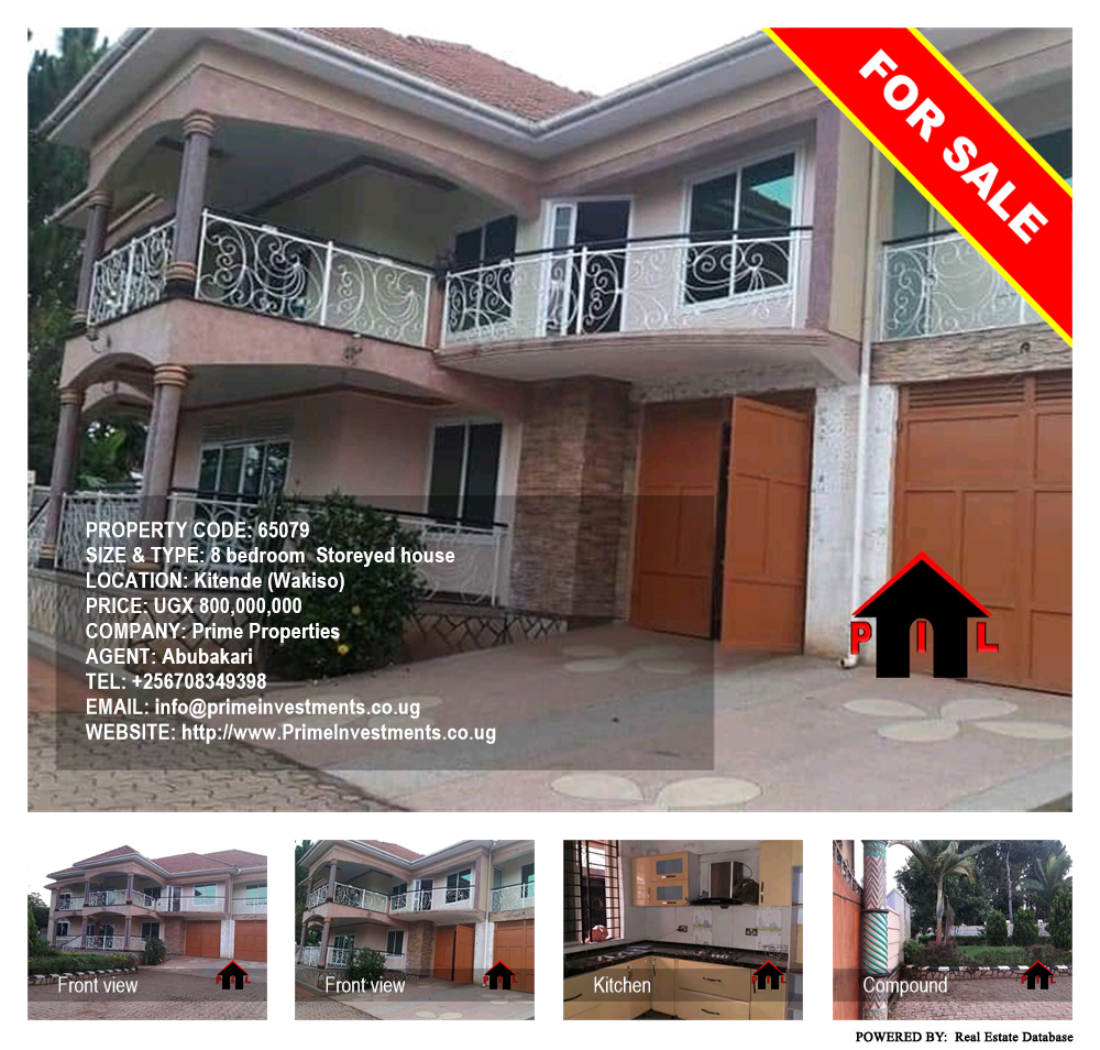 8 bedroom Storeyed house  for sale in Kitende Wakiso Uganda, code: 65079
