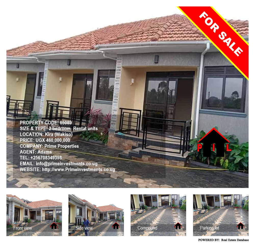 2 bedroom Rental units  for sale in Kira Wakiso Uganda, code: 65089