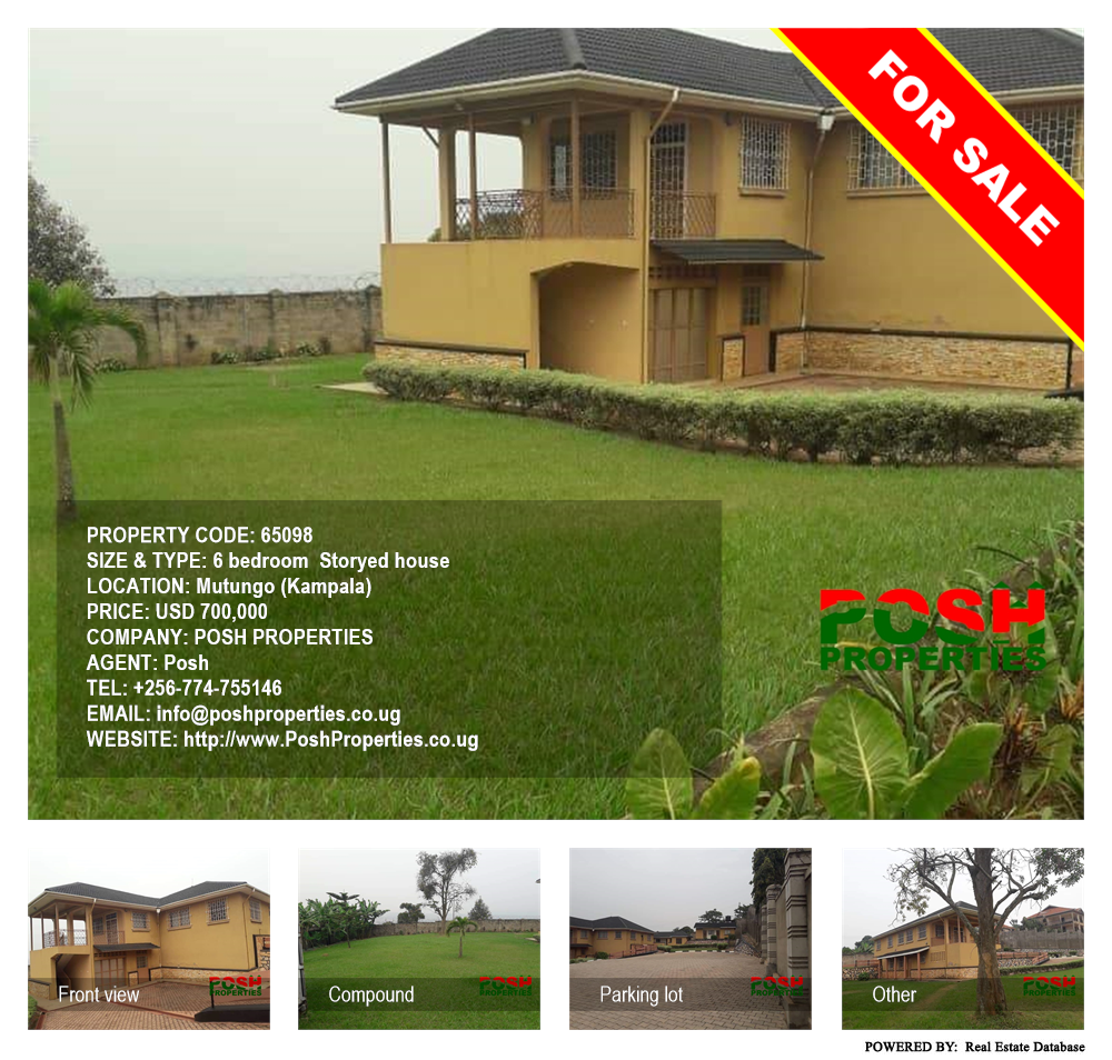 6 bedroom Storeyed house  for sale in Mutungo Kampala Uganda, code: 65098