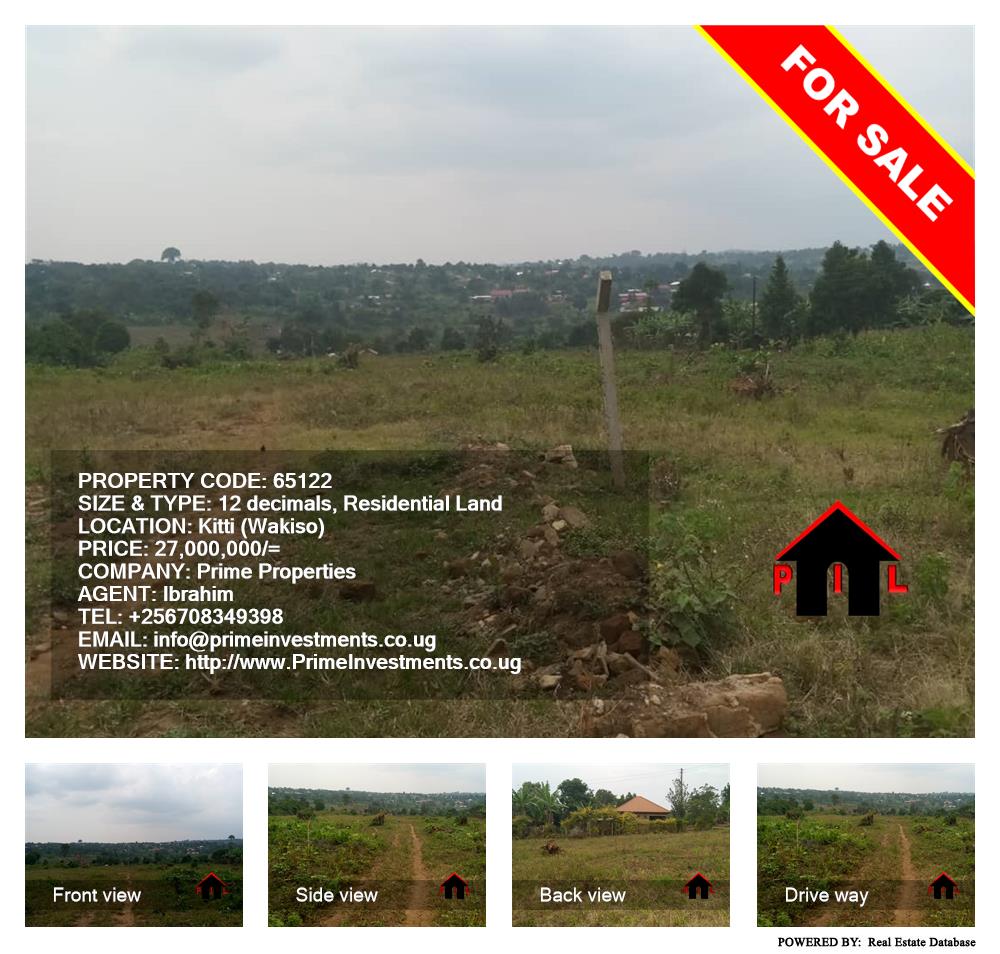 Residential Land  for sale in Kitti Wakiso Uganda, code: 65122