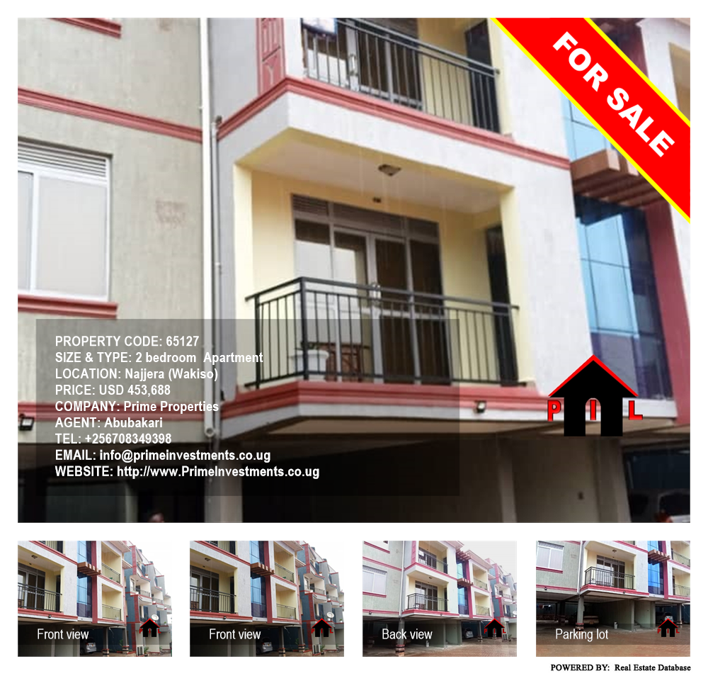 2 bedroom Apartment  for sale in Najjera Wakiso Uganda, code: 65127