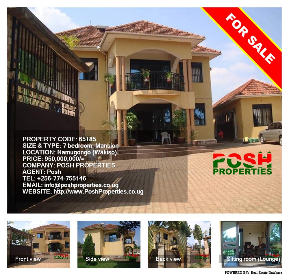 7 bedroom Mansion  for sale in Namugongo Wakiso Uganda, code: 65185