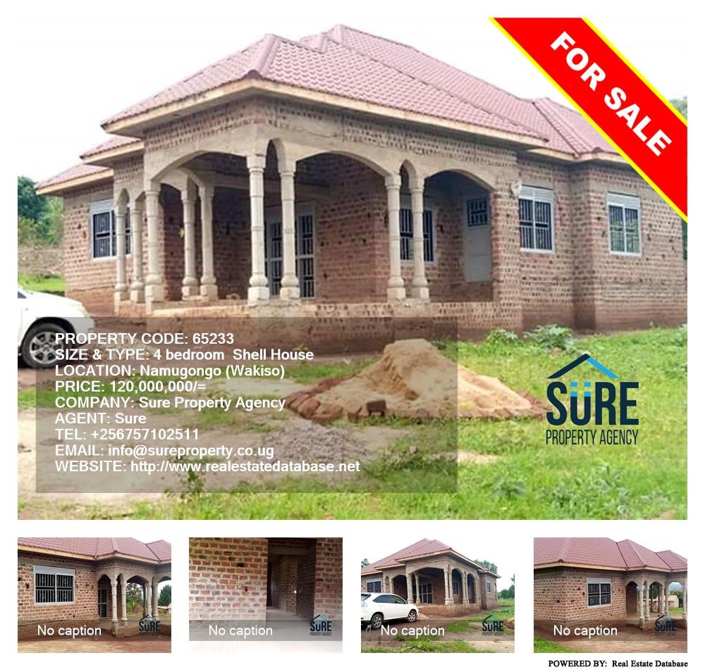 4 bedroom Shell House  for sale in Namugongo Wakiso Uganda, code: 65233