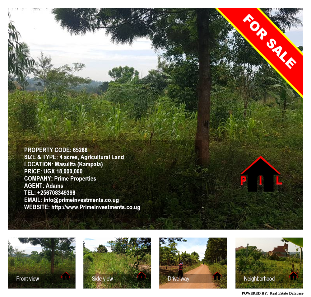 Agricultural Land  for sale in Masulita Kampala Uganda, code: 65266