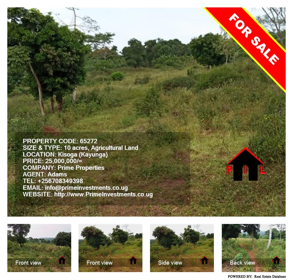 Agricultural Land  for sale in Kisoga Kayunga Uganda, code: 65272