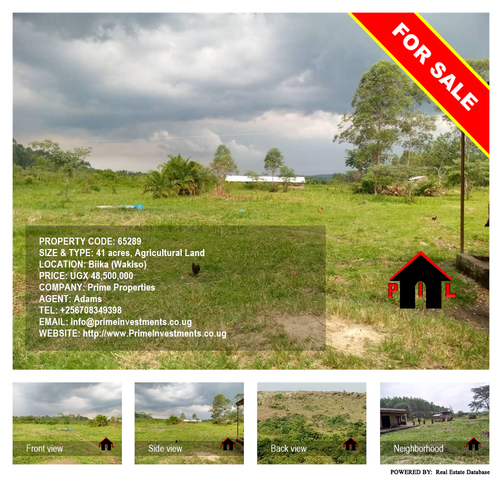 Agricultural Land  for sale in Biika Wakiso Uganda, code: 65289