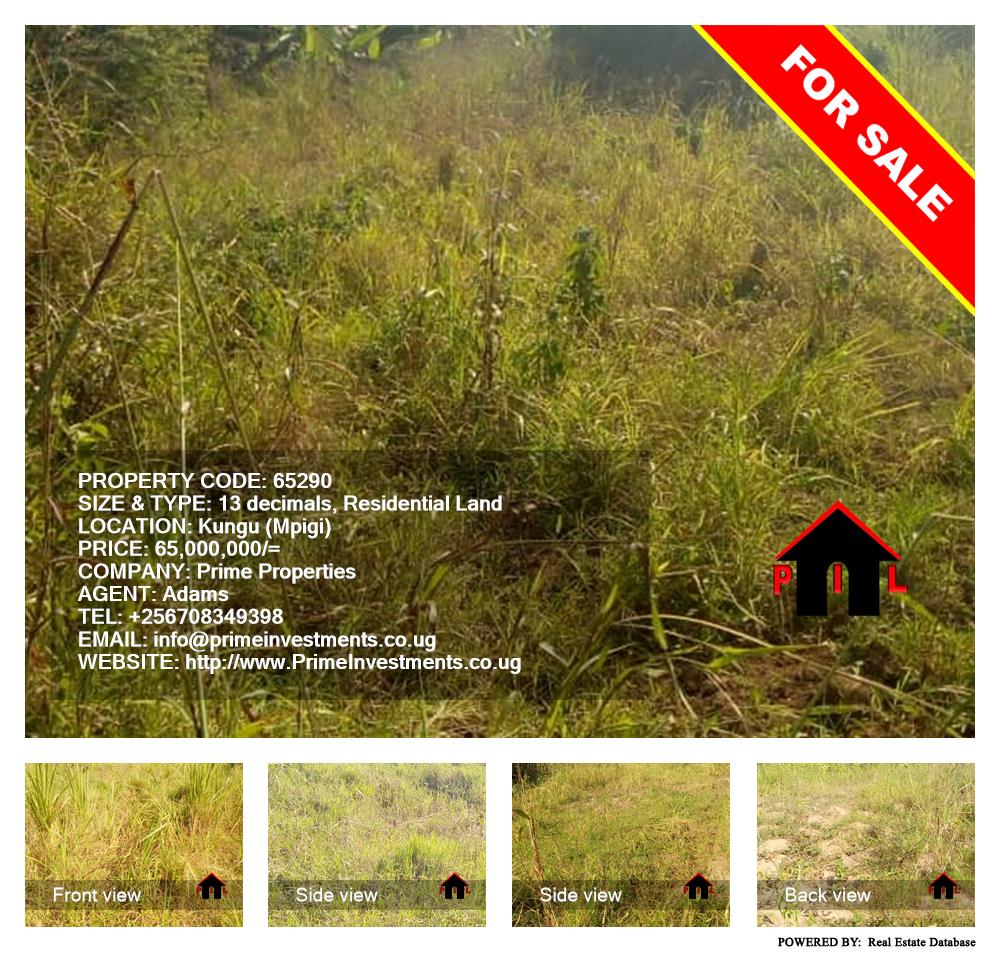 Residential Land  for sale in Kungu Mpigi Uganda, code: 65290