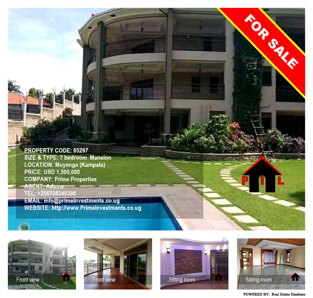 7 bedroom Mansion  for sale in Muyenga Kampala Uganda, code: 65297