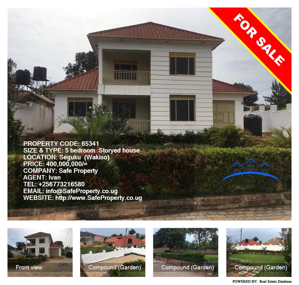 5 bedroom Storeyed house  for sale in Seguku Wakiso Uganda, code: 65341