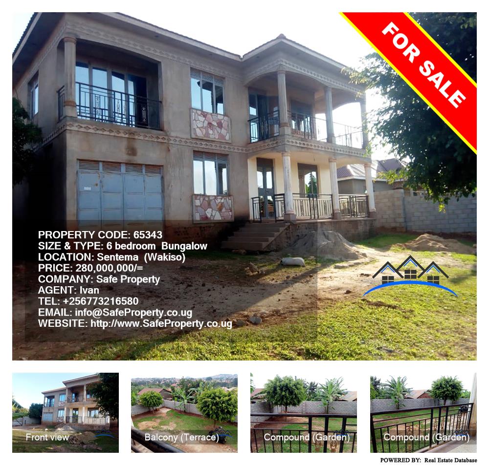 6 bedroom Bungalow  for sale in Sentema Wakiso Uganda, code: 65343