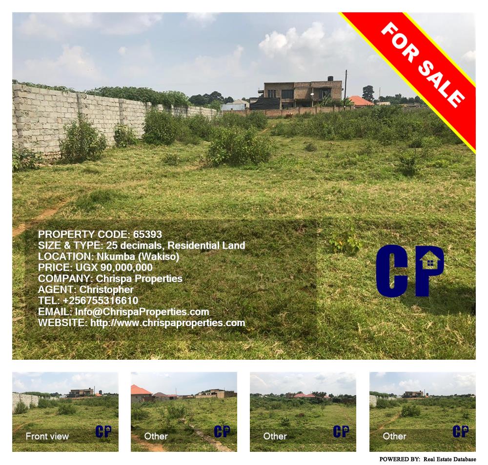 Residential Land  for sale in Nkumba Wakiso Uganda, code: 65393