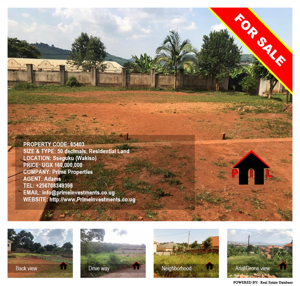 Residential Land  for sale in Seguku Wakiso Uganda, code: 65403