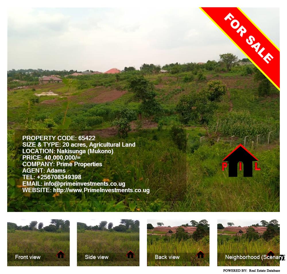 Agricultural Land  for sale in Nakisunga Mukono Uganda, code: 65422