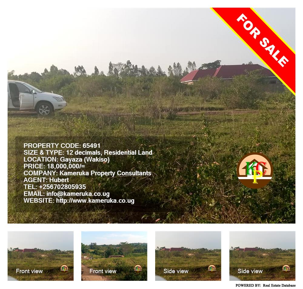 Residential Land  for sale in Gayaza Wakiso Uganda, code: 65491