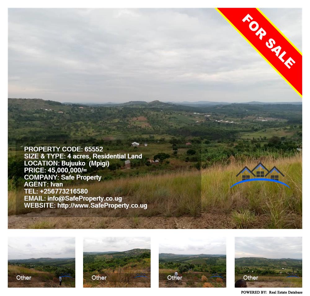 Residential Land  for sale in Bujuuko Mpigi Uganda, code: 65552
