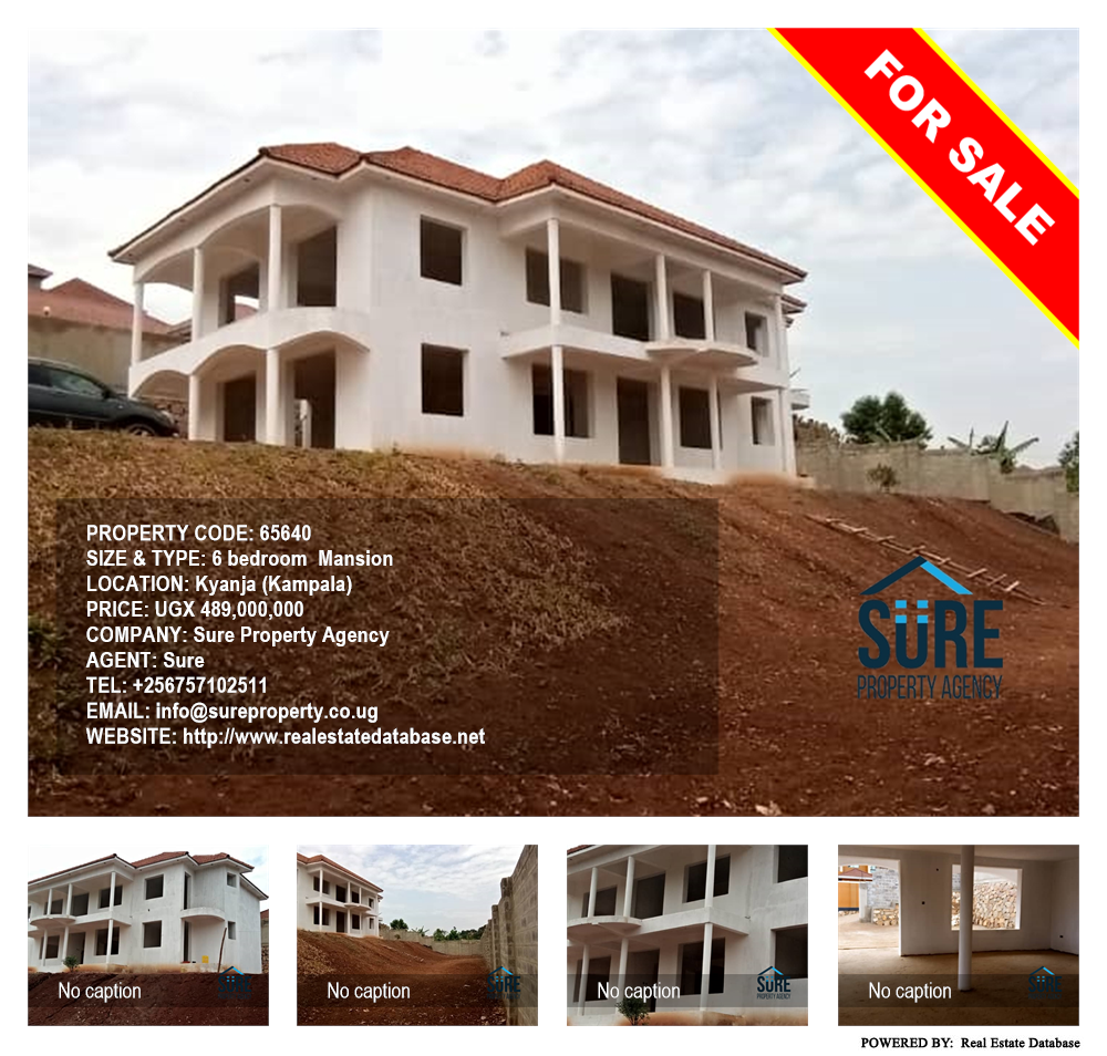 6 bedroom Mansion  for sale in Kyanja Kampala Uganda, code: 65640