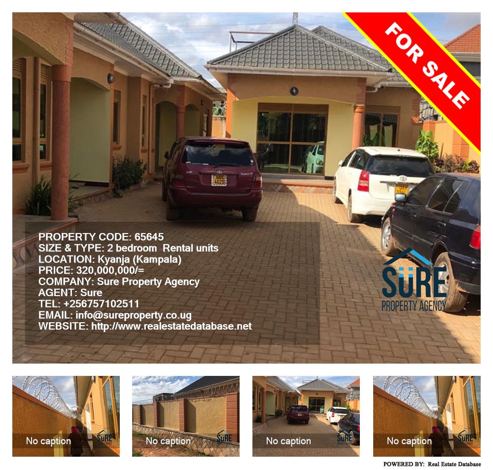 2 bedroom Rental units  for sale in Kyanja Kampala Uganda, code: 65645