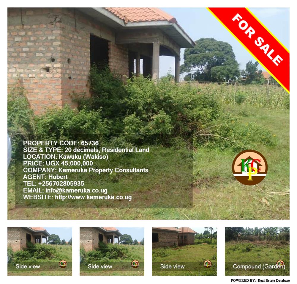 Residential Land  for sale in Kawuku Wakiso Uganda, code: 65736