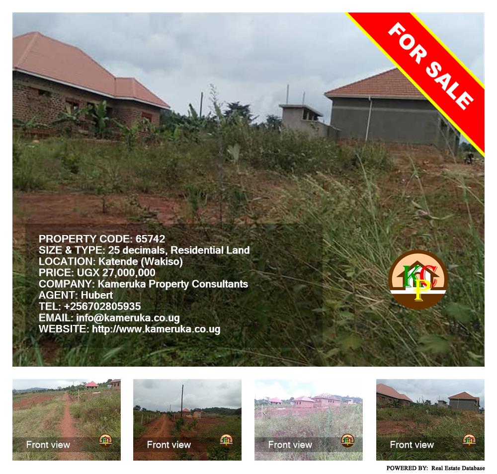 Residential Land  for sale in Katende Wakiso Uganda, code: 65742