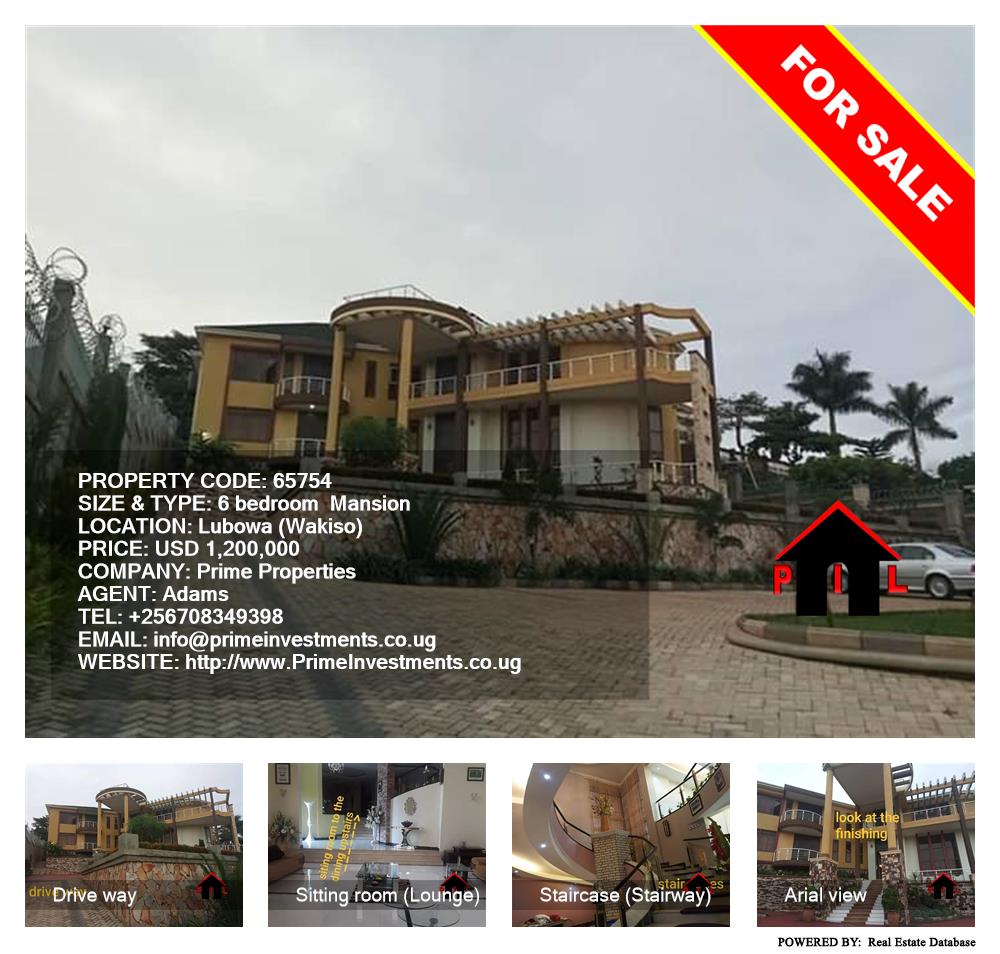 6 bedroom Mansion  for sale in Lubowa Wakiso Uganda, code: 65754