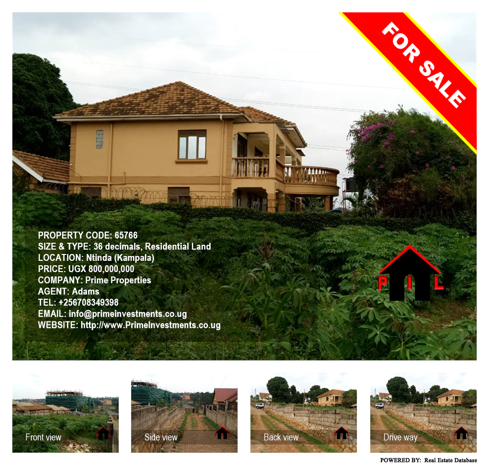 Residential Land  for sale in Ntinda Kampala Uganda, code: 65766